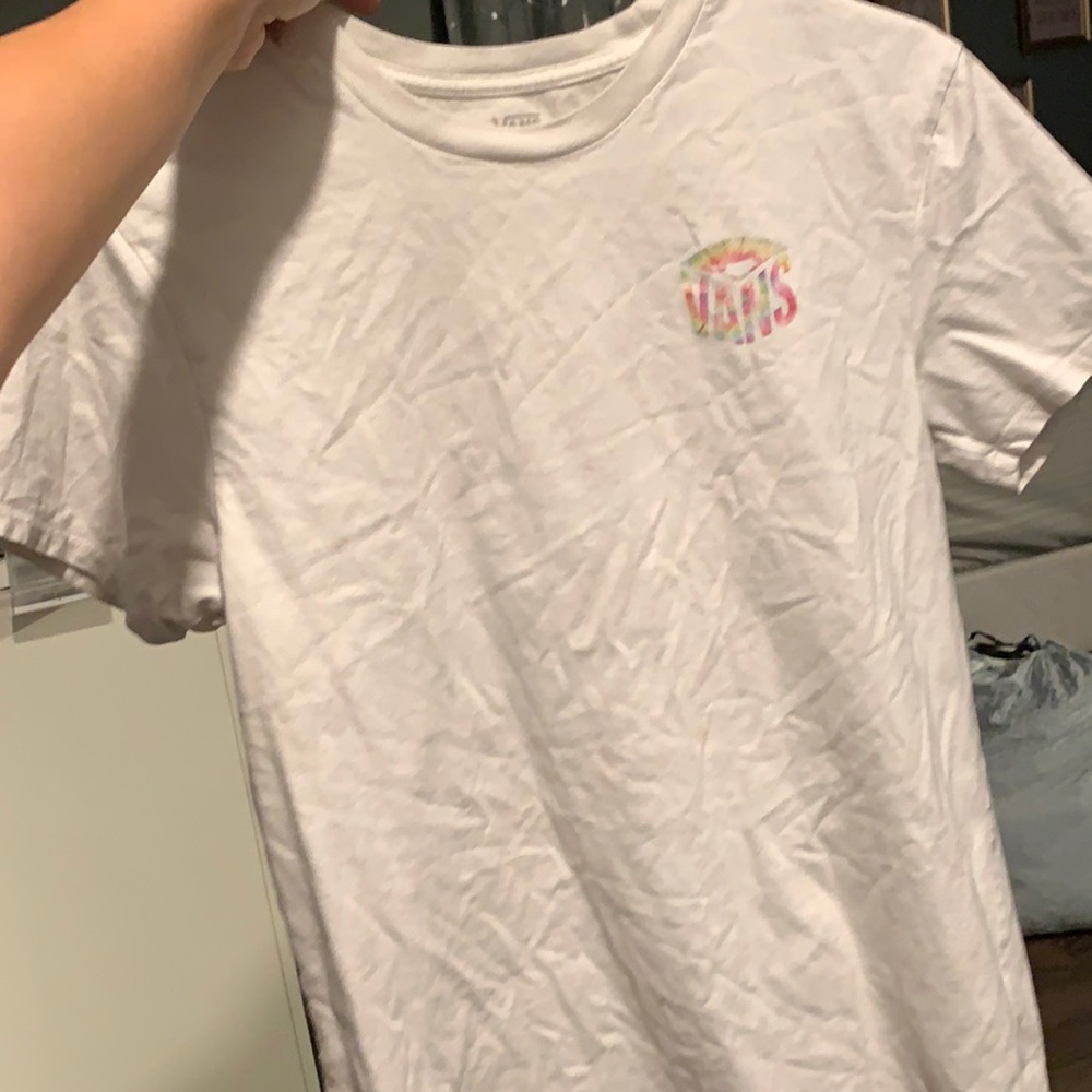 white vans t shirt
